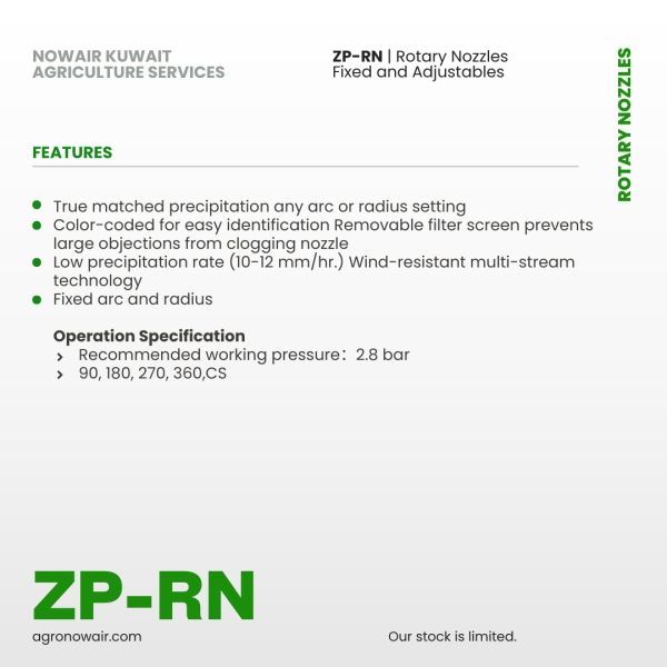 ZP-RN | Rotary Nozzles Fixed and Adjustables